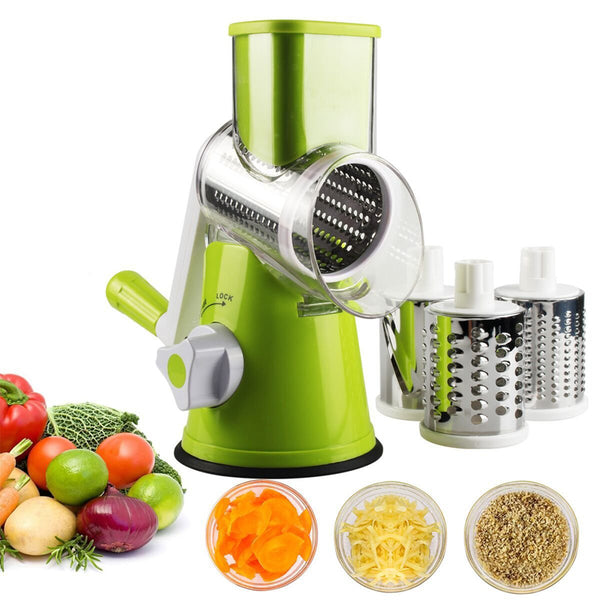 Famedeals.pk™ - 3 In 1 Rotary Drum Grater (Kaddu Kash)