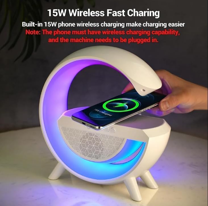 Famedeals™ - Wireless Charger Atmosphere Lamp, G Lamp LED Table Lamp