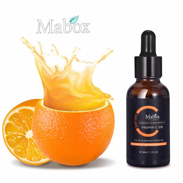 Mabox Vitamin C Serum 30ml , Acne Clarifying Anti-Aging Whitening Anti-Wrinkle