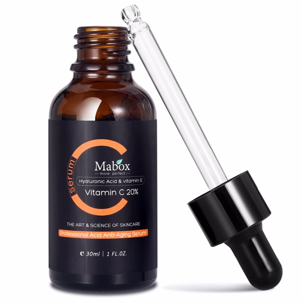 Mabox Vitamin C Serum 30ml , Acne Clarifying Anti-Aging Whitening Anti-Wrinkle