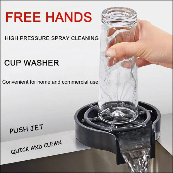 High Pressure Faucet Glass/Cup Rinser Automatic Washer Bar