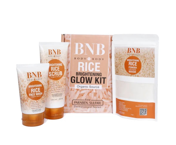 Bnb Whitening Rice Organic Glow Kit