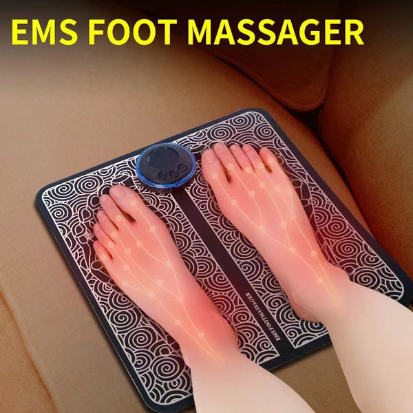 EMS Foot Massager Pad Portable Foldable Massage Mat Muscle Stimulation Improve Blood Circulation Relief Pain Relax Feet